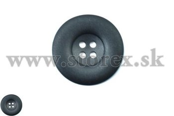 Černý matný gombík 28 mm (44&quot;)