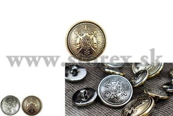 Gombk s erbom, 15 mm (24&quot;)