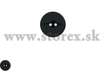 Plastov ierny gombk  15 mm (24&quot;)