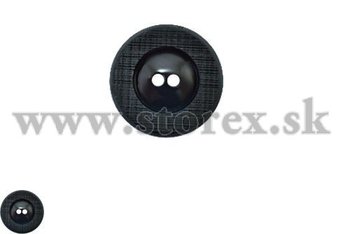 Černý gombík  28 mm (44&quot;)