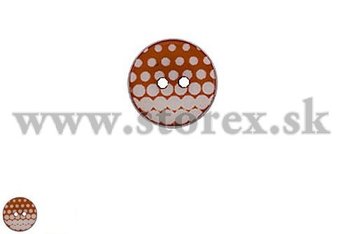 Dvojdierkov bodkov gombk 18 mm (28&quot;)