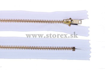 Zips zlat 3 mm  - nedeliten 18 cm